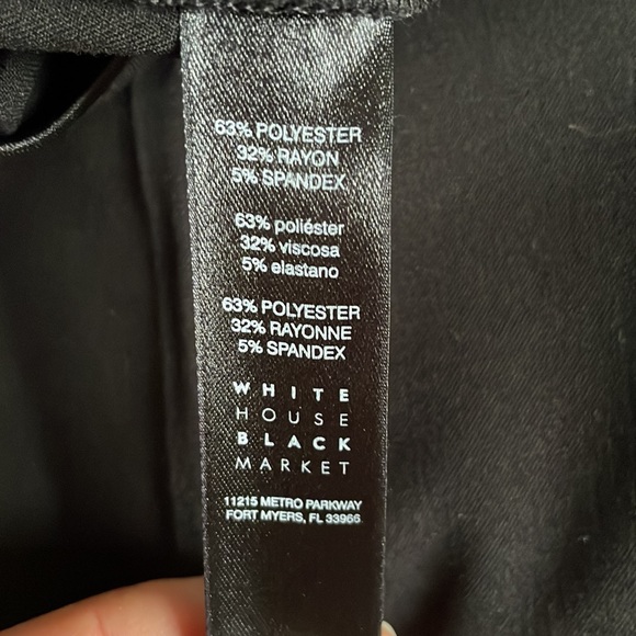WHBM NWT Slim Boot Pant in Black 8P - Picture 5 of 6